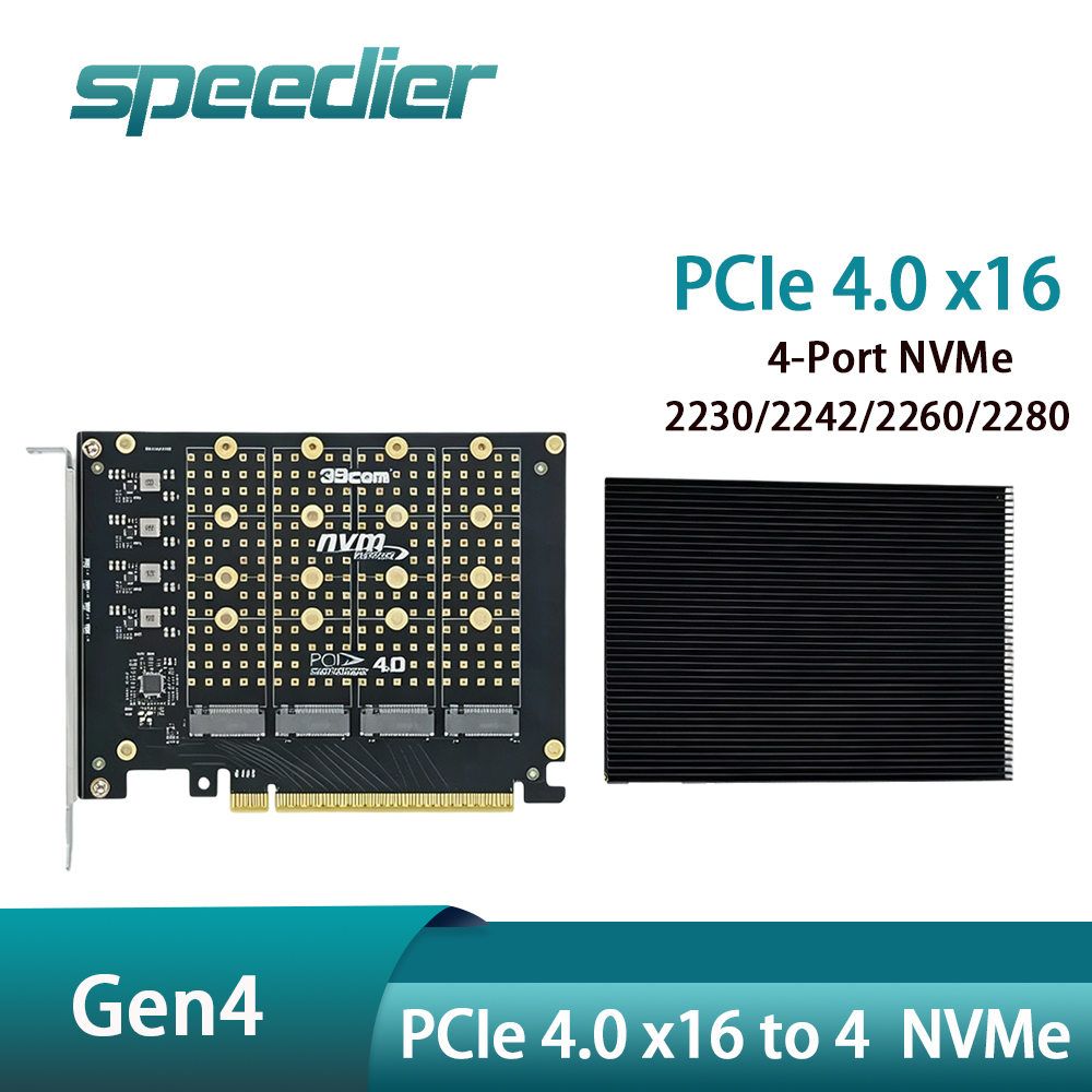 PCIe 4.0 X16 - 4 NVMe M.2 SSD  - Quad M.2 Nvme Pcie Bifurcation Card incelemesi ve fiyatı